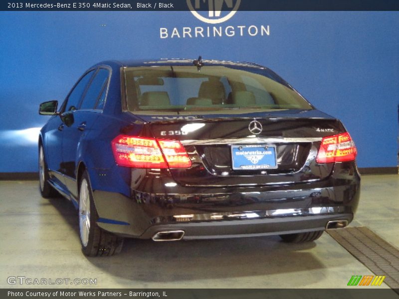 Black / Black 2013 Mercedes-Benz E 350 4Matic Sedan