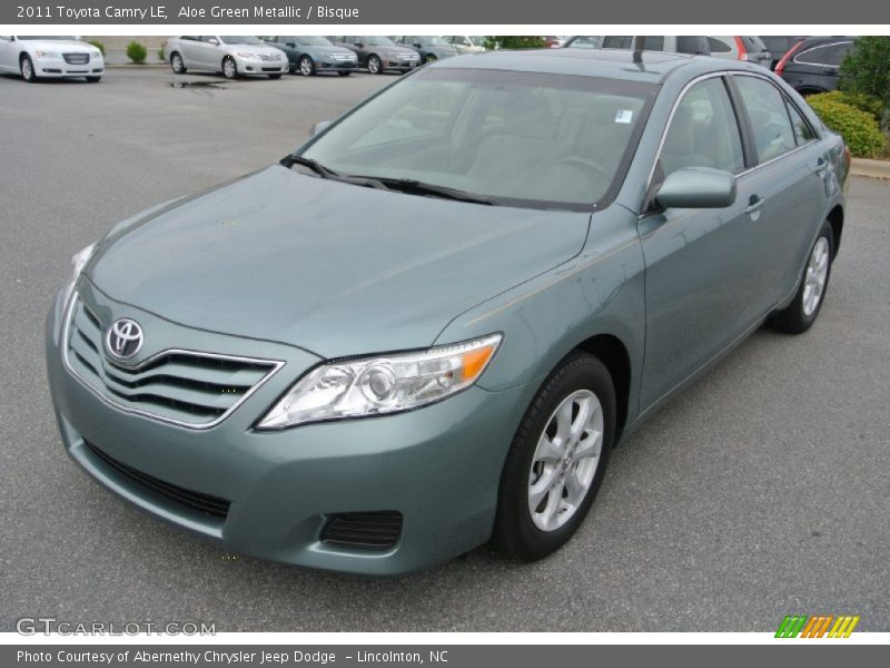 Aloe Green Metallic / Bisque 2011 Toyota Camry LE