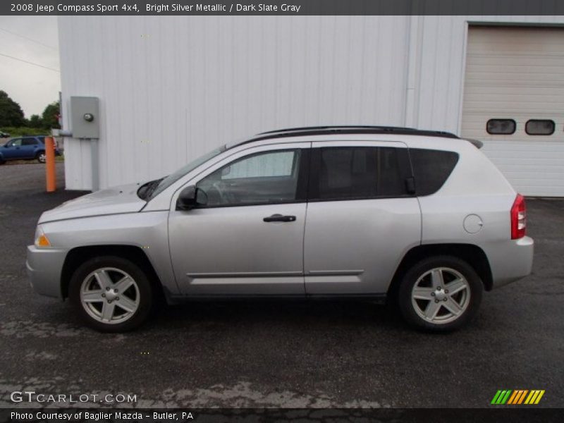 Bright Silver Metallic / Dark Slate Gray 2008 Jeep Compass Sport 4x4