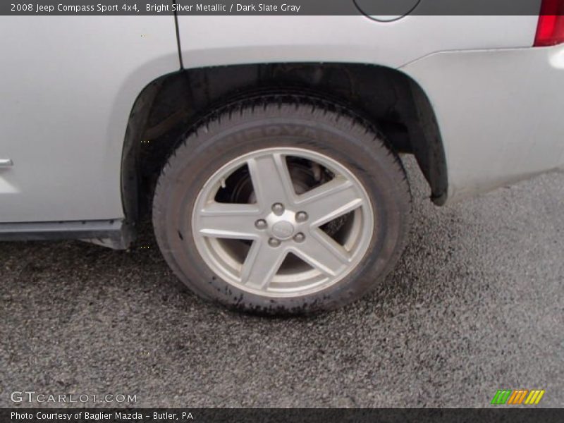 Bright Silver Metallic / Dark Slate Gray 2008 Jeep Compass Sport 4x4