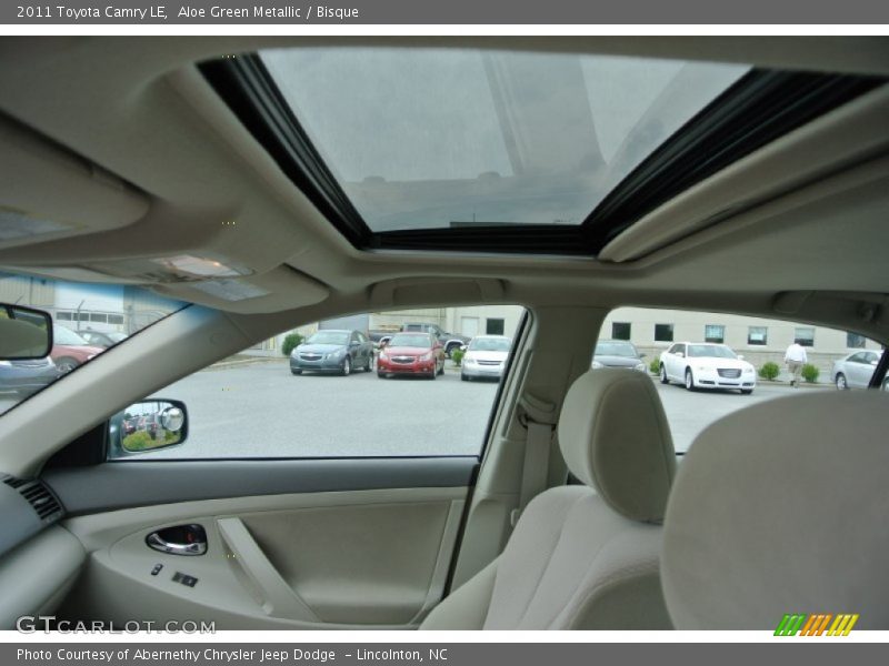 Aloe Green Metallic / Bisque 2011 Toyota Camry LE