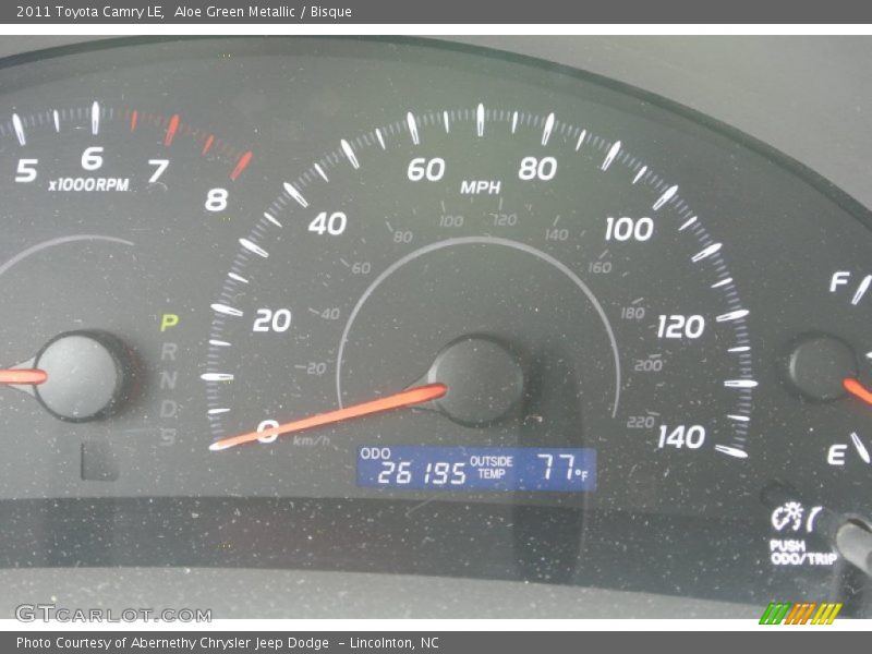 Aloe Green Metallic / Bisque 2011 Toyota Camry LE