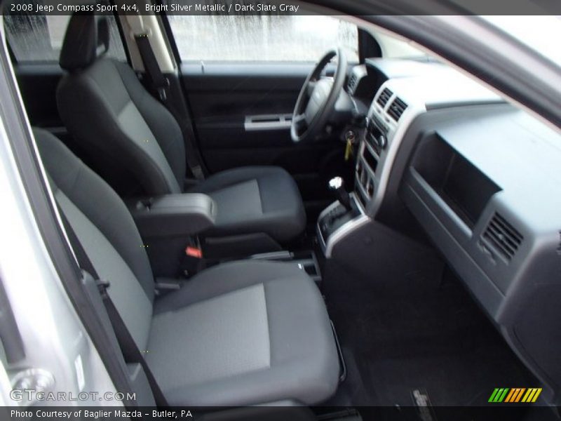 Bright Silver Metallic / Dark Slate Gray 2008 Jeep Compass Sport 4x4