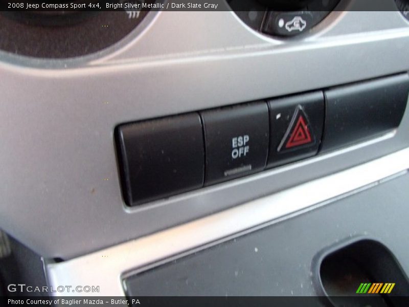 Bright Silver Metallic / Dark Slate Gray 2008 Jeep Compass Sport 4x4