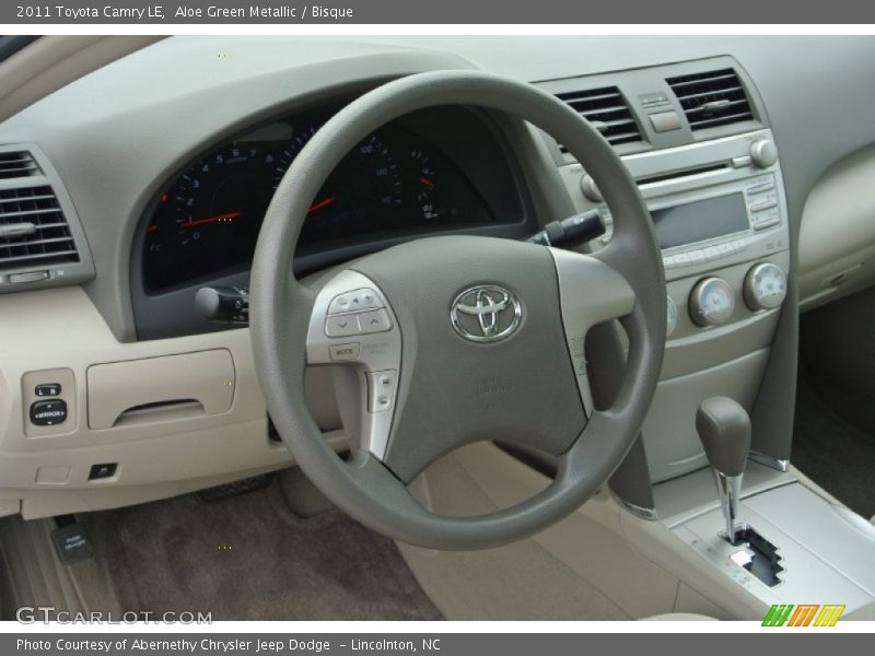 Aloe Green Metallic / Bisque 2011 Toyota Camry LE