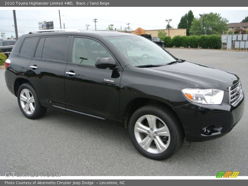 Black / Sand Beige 2010 Toyota Highlander Limited 4WD