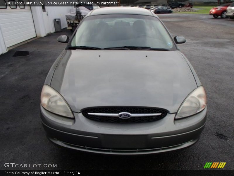 Spruce Green Metallic / Medium Parchment 2001 Ford Taurus SES