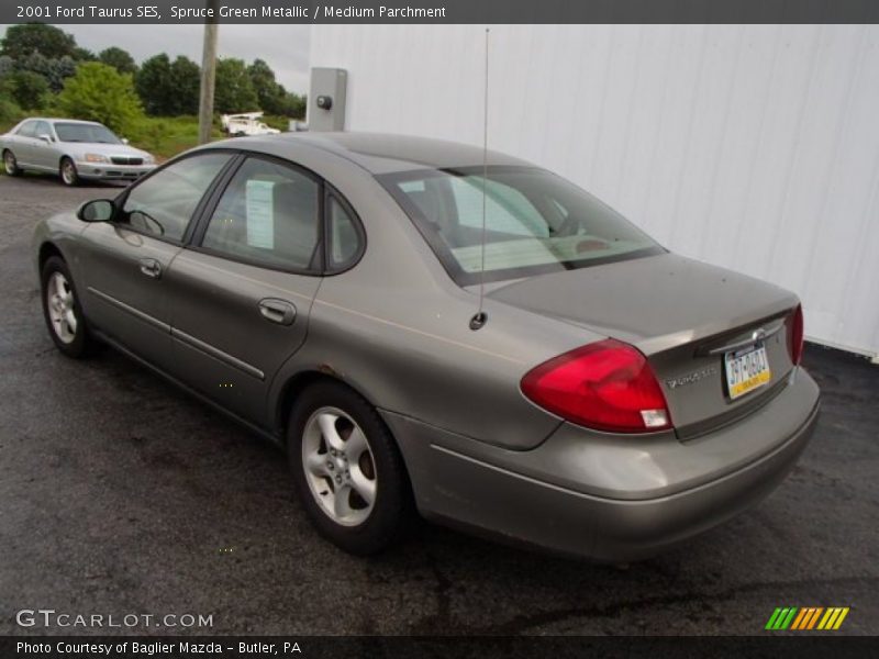 Spruce Green Metallic / Medium Parchment 2001 Ford Taurus SES