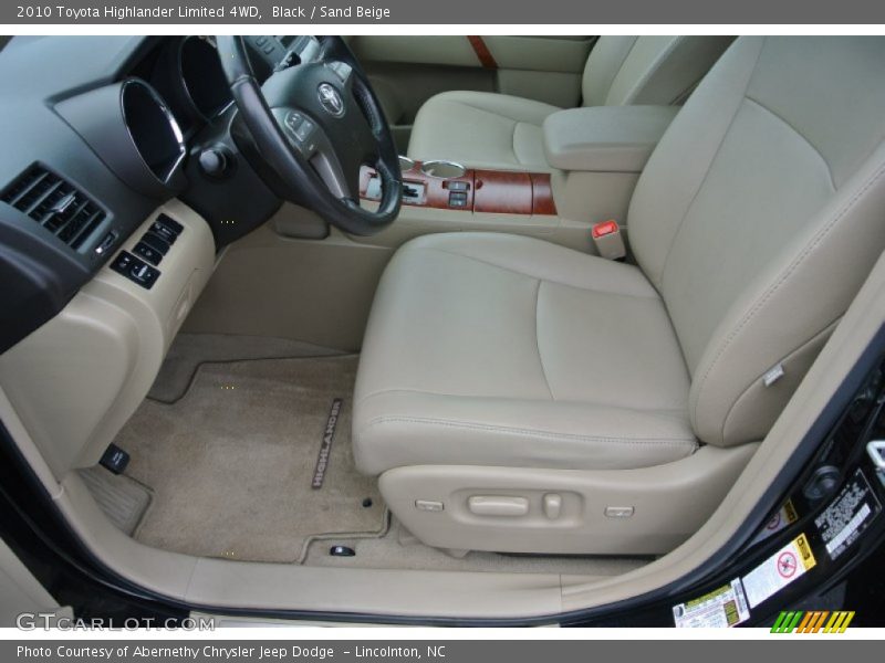 Black / Sand Beige 2010 Toyota Highlander Limited 4WD