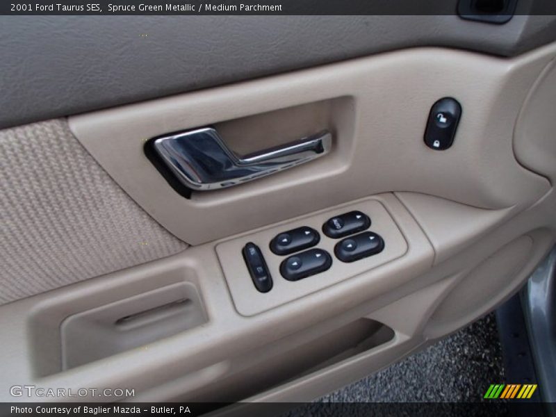 Spruce Green Metallic / Medium Parchment 2001 Ford Taurus SES