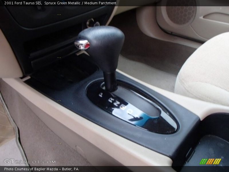 Spruce Green Metallic / Medium Parchment 2001 Ford Taurus SES