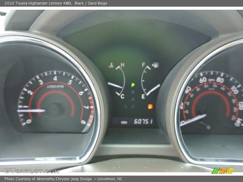 Black / Sand Beige 2010 Toyota Highlander Limited 4WD