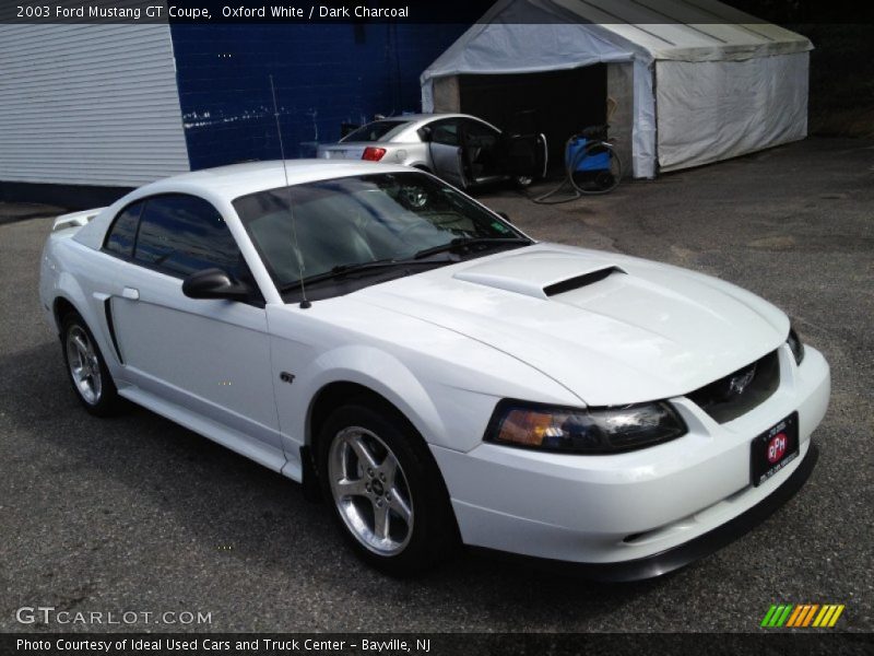 Oxford White / Dark Charcoal 2003 Ford Mustang GT Coupe
