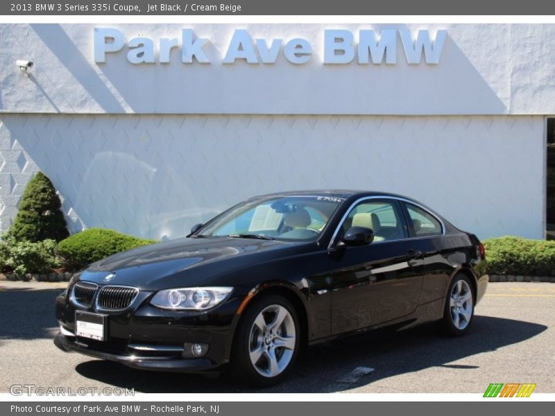 Jet Black / Cream Beige 2013 BMW 3 Series 335i Coupe