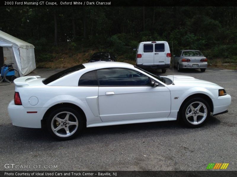 Oxford White / Dark Charcoal 2003 Ford Mustang GT Coupe