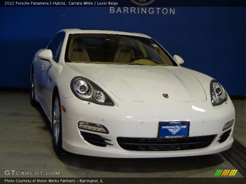 Carrara White / Luxor Beige 2012 Porsche Panamera S Hybrid