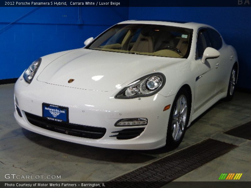 Carrara White / Luxor Beige 2012 Porsche Panamera S Hybrid