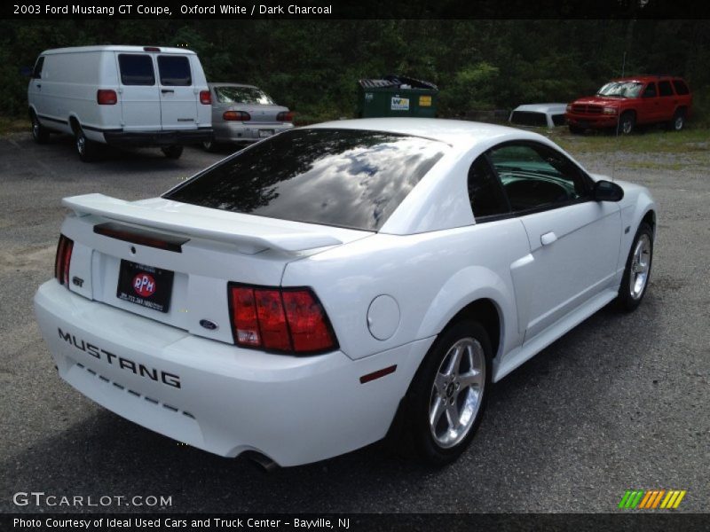 Oxford White / Dark Charcoal 2003 Ford Mustang GT Coupe
