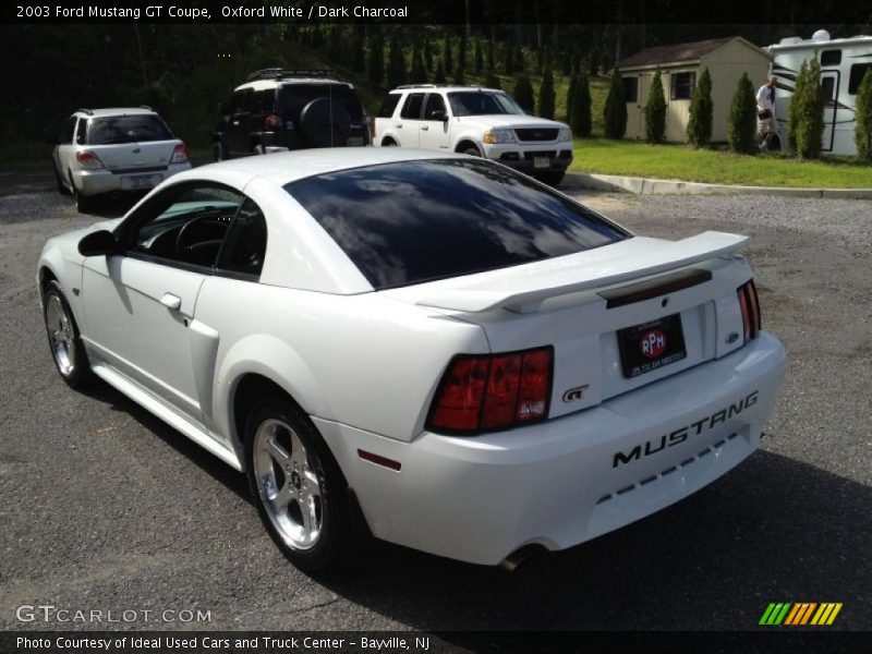 Oxford White / Dark Charcoal 2003 Ford Mustang GT Coupe