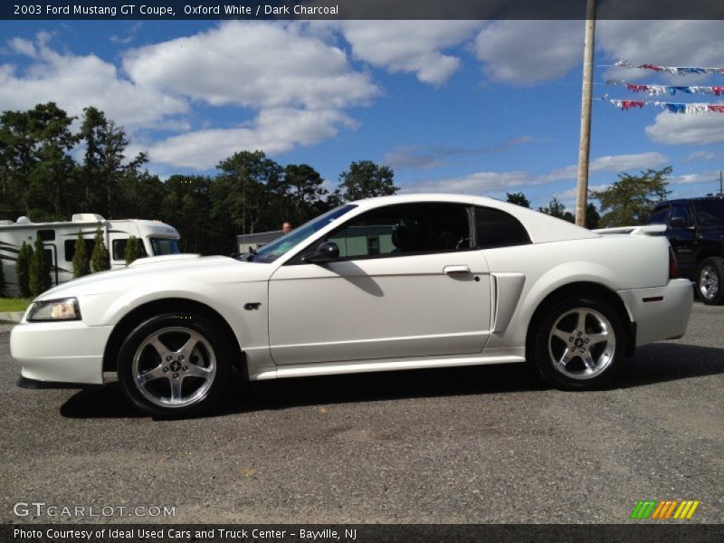Oxford White / Dark Charcoal 2003 Ford Mustang GT Coupe