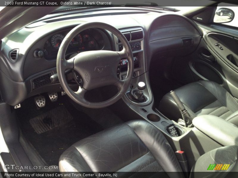 Oxford White / Dark Charcoal 2003 Ford Mustang GT Coupe