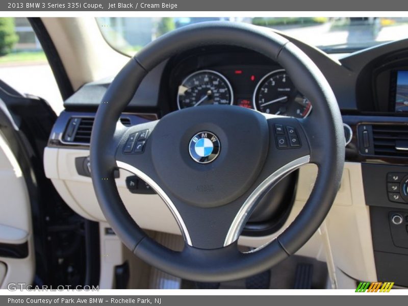 Jet Black / Cream Beige 2013 BMW 3 Series 335i Coupe