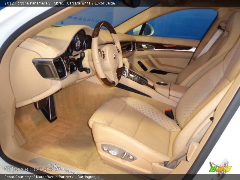 Carrara White / Luxor Beige 2012 Porsche Panamera S Hybrid
