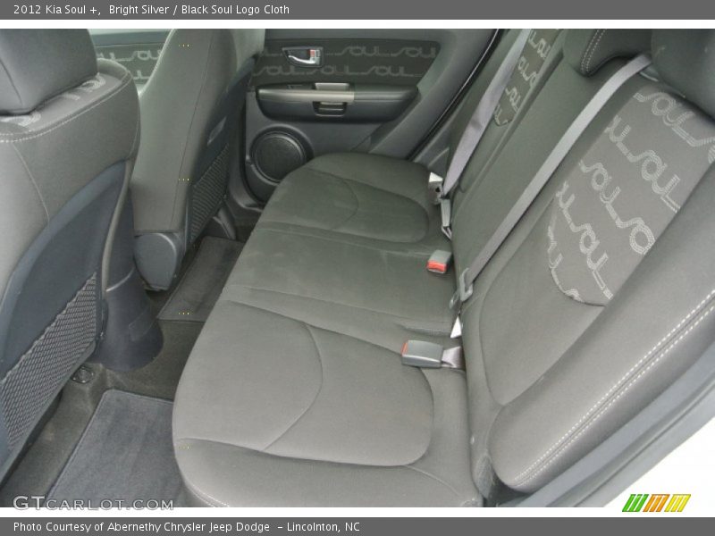 Bright Silver / Black Soul Logo Cloth 2012 Kia Soul +