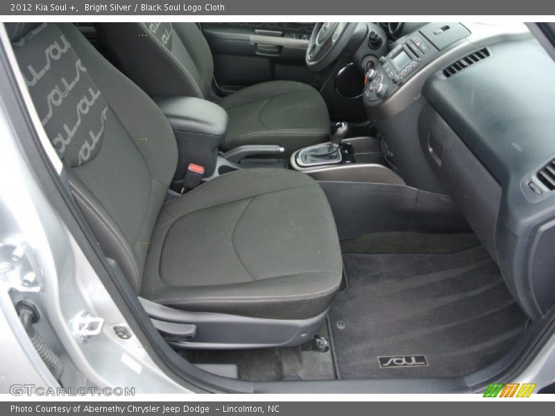 Bright Silver / Black Soul Logo Cloth 2012 Kia Soul +