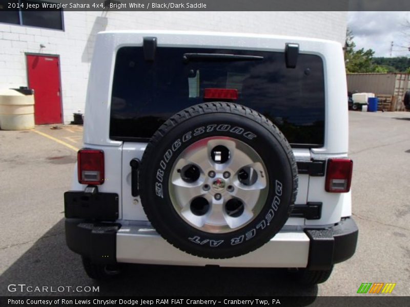 Bright White / Black/Dark Saddle 2014 Jeep Wrangler Sahara 4x4