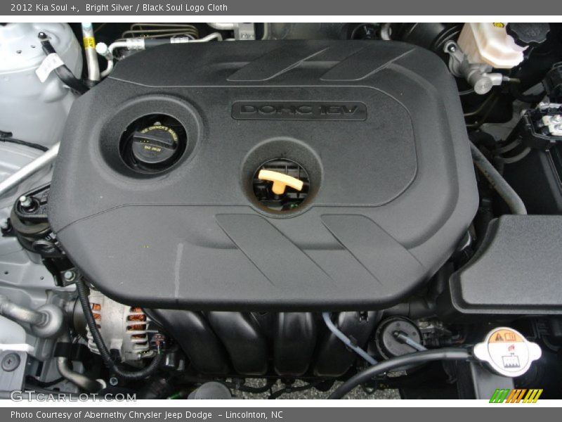 Bright Silver / Black Soul Logo Cloth 2012 Kia Soul +