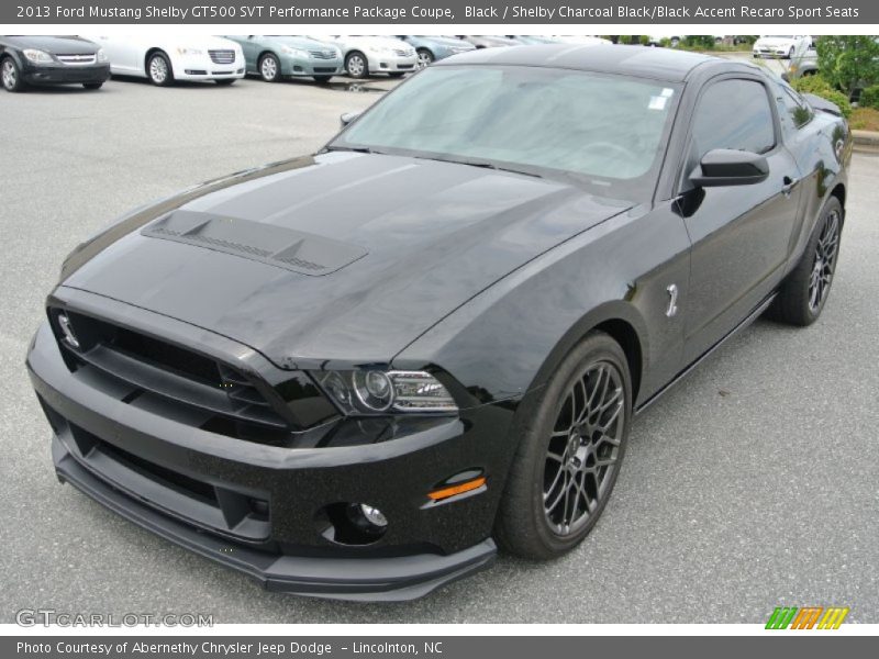 Front 3/4 View of 2013 Mustang Shelby GT500 SVT Performance Package Coupe
