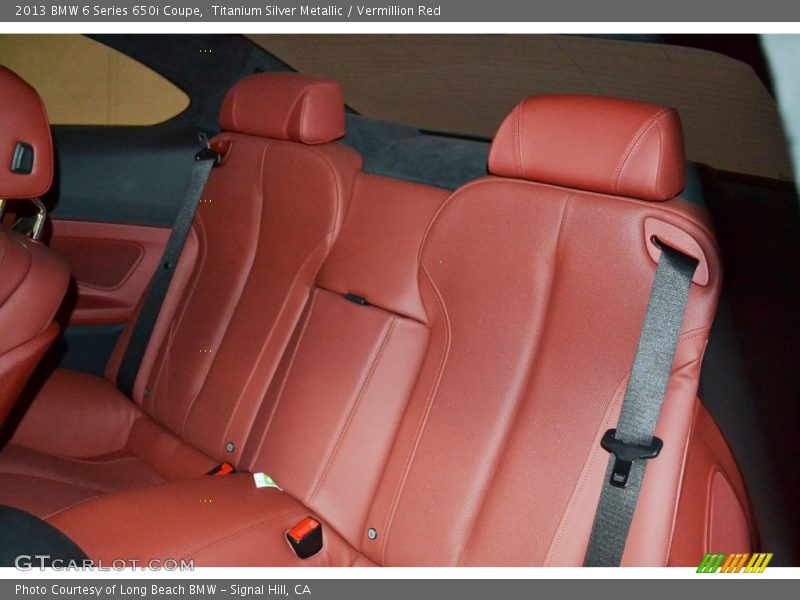 Rear Seat of 2013 6 Series 650i Coupe