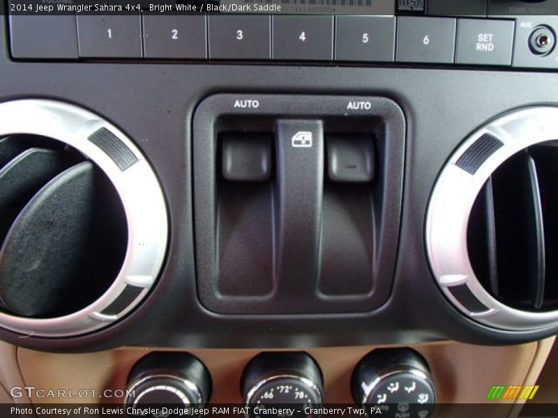 Bright White / Black/Dark Saddle 2014 Jeep Wrangler Sahara 4x4