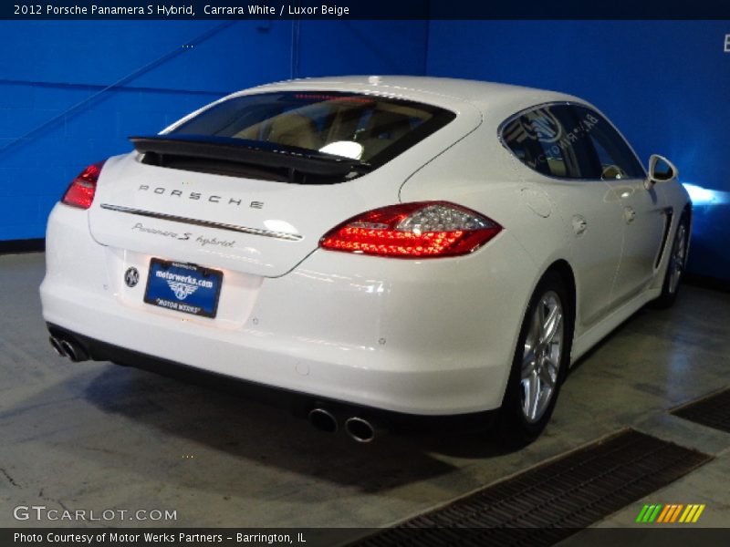 Carrara White / Luxor Beige 2012 Porsche Panamera S Hybrid