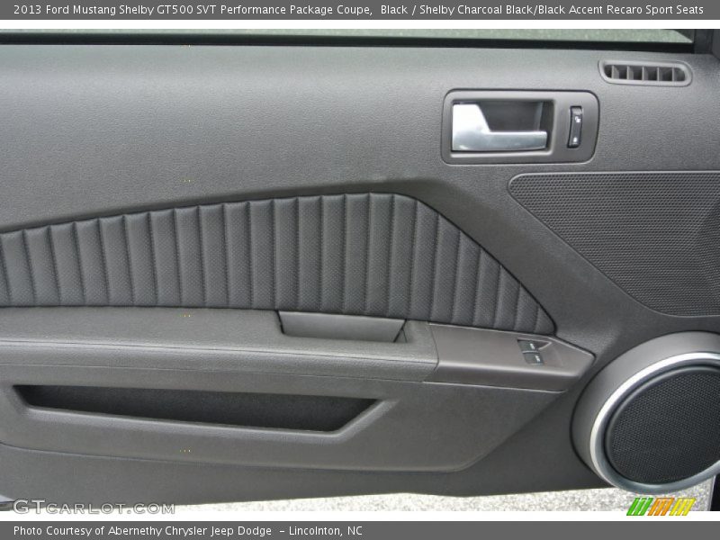 Black / Shelby Charcoal Black/Black Accent Recaro Sport Seats 2013 Ford Mustang Shelby GT500 SVT Performance Package Coupe