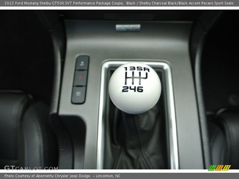  2013 Mustang Shelby GT500 SVT Performance Package Coupe 6 Speed Manual Shifter