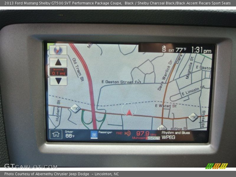 Navigation of 2013 Mustang Shelby GT500 SVT Performance Package Coupe