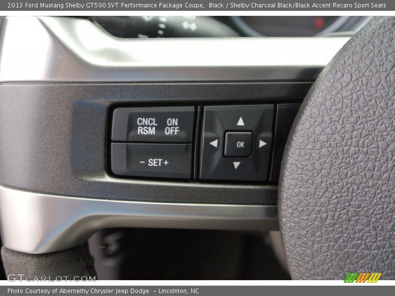 Controls of 2013 Mustang Shelby GT500 SVT Performance Package Coupe