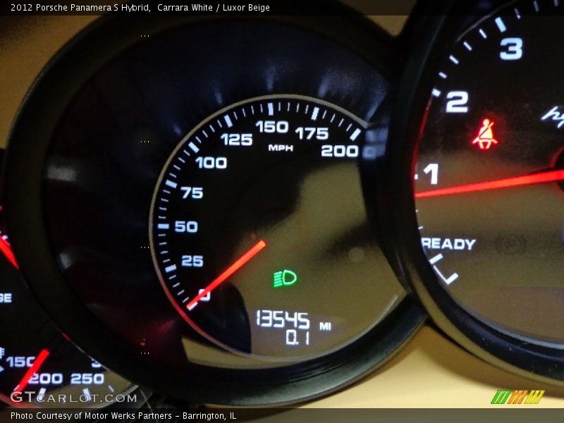 Carrara White / Luxor Beige 2012 Porsche Panamera S Hybrid