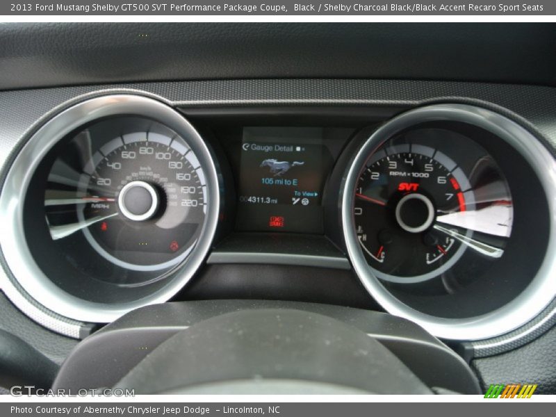  2013 Mustang Shelby GT500 SVT Performance Package Coupe Shelby GT500 SVT Performance Package Coupe Gauges