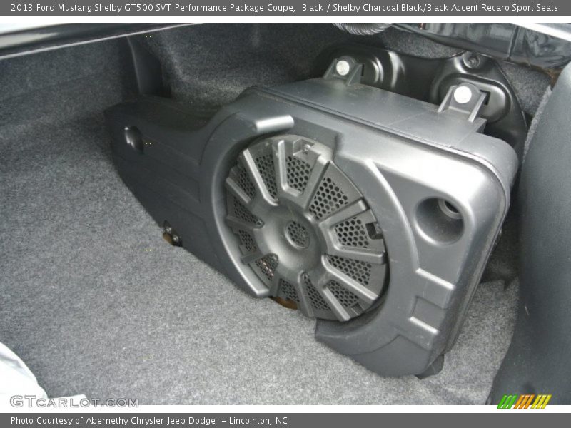 Audio System of 2013 Mustang Shelby GT500 SVT Performance Package Coupe