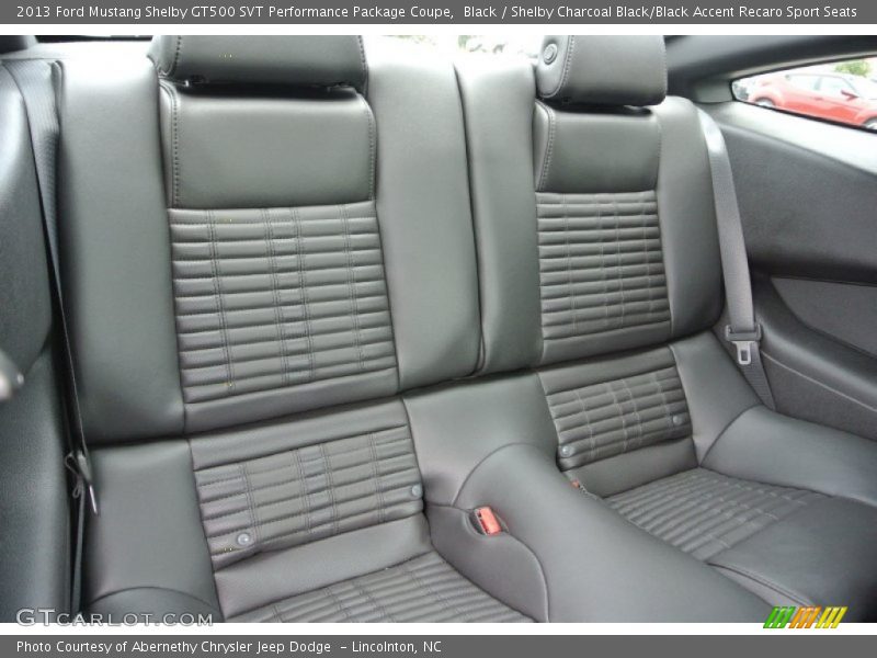 Rear Seat of 2013 Mustang Shelby GT500 SVT Performance Package Coupe