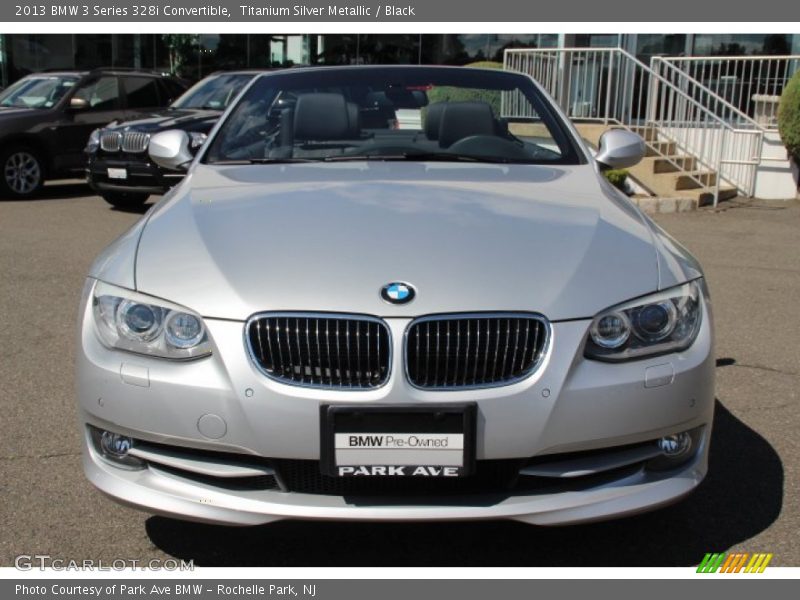 Titanium Silver Metallic / Black 2013 BMW 3 Series 328i Convertible