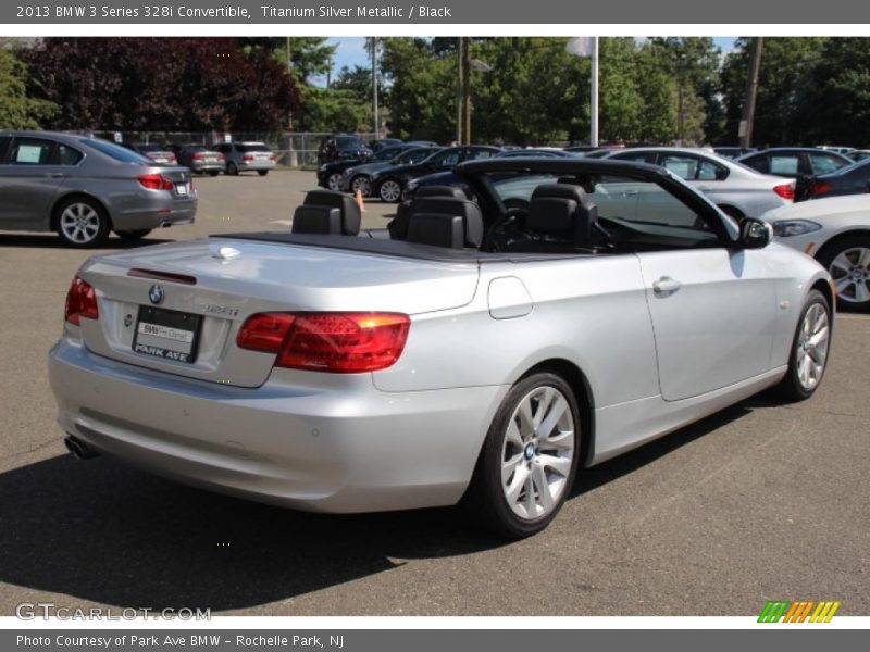 Titanium Silver Metallic / Black 2013 BMW 3 Series 328i Convertible