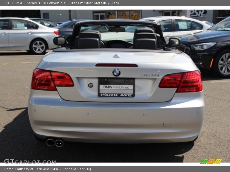 Titanium Silver Metallic / Black 2013 BMW 3 Series 328i Convertible
