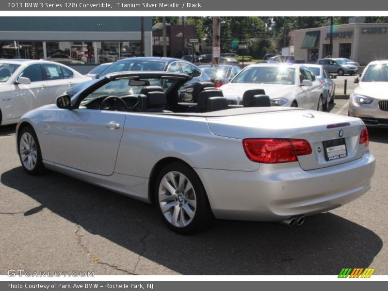 Titanium Silver Metallic / Black 2013 BMW 3 Series 328i Convertible