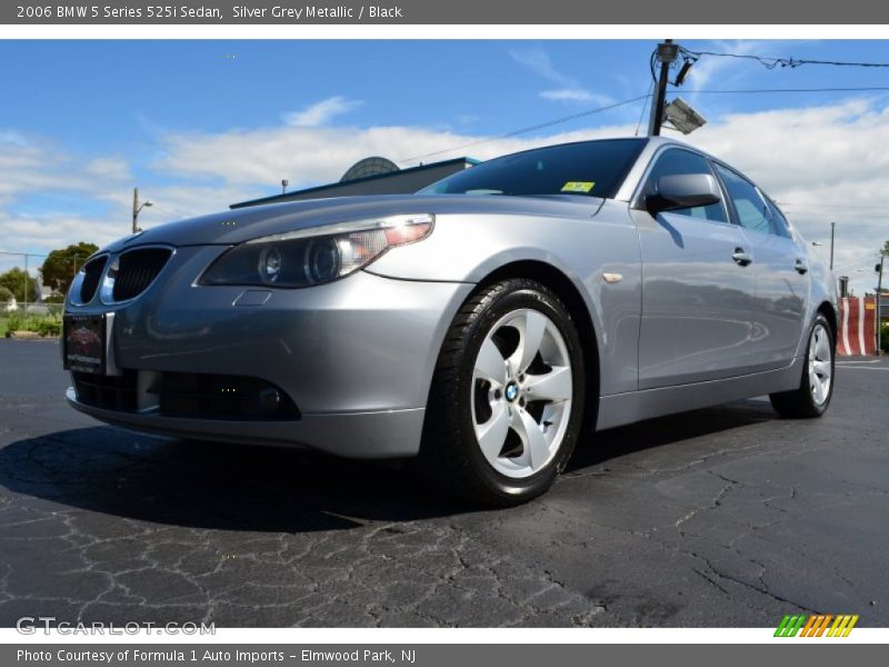 Silver Grey Metallic / Black 2006 BMW 5 Series 525i Sedan