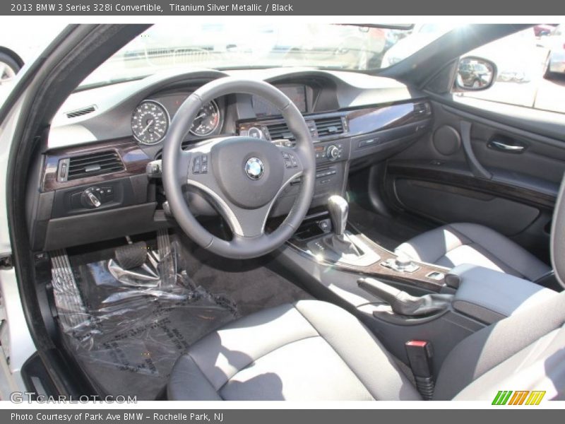 Titanium Silver Metallic / Black 2013 BMW 3 Series 328i Convertible