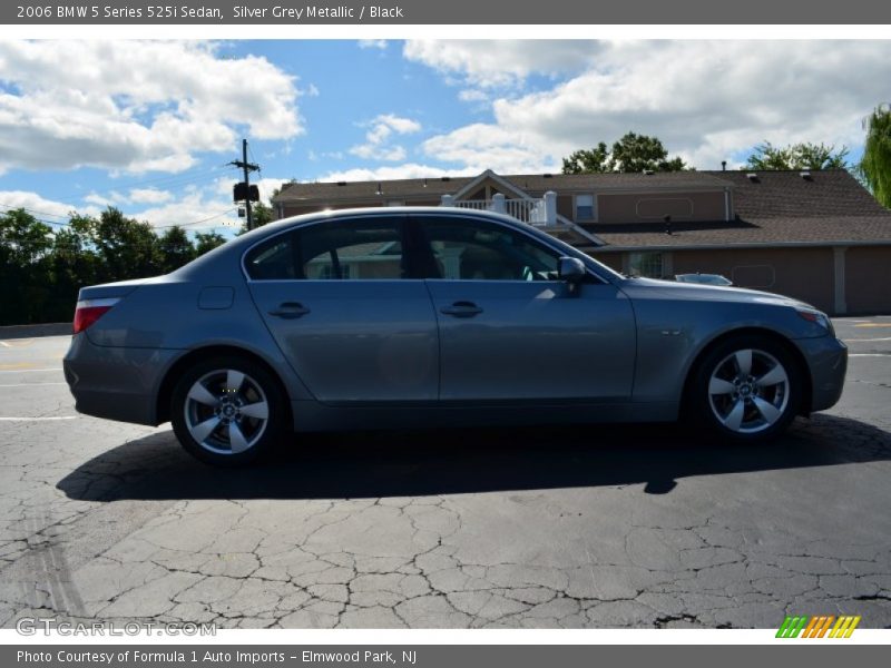 Silver Grey Metallic / Black 2006 BMW 5 Series 525i Sedan